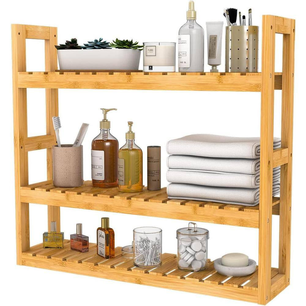 23.62 In. W X 21.26 In. H X 5.91 In. D Bathroom Shelves over the Toilet Storage, Wall Mounted with Adjustable Shelves