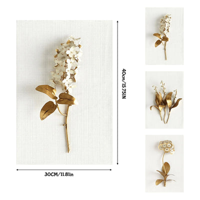 Fall Decorations for Home Room Decor 3 Piece Set Modern Wall Art Flower Print Large Canvas Painting Picture Abstract(No Frame） Home Decor