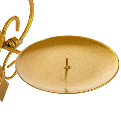 Wall Candle Holder Decorative Gold Candle Sconces Set of 2