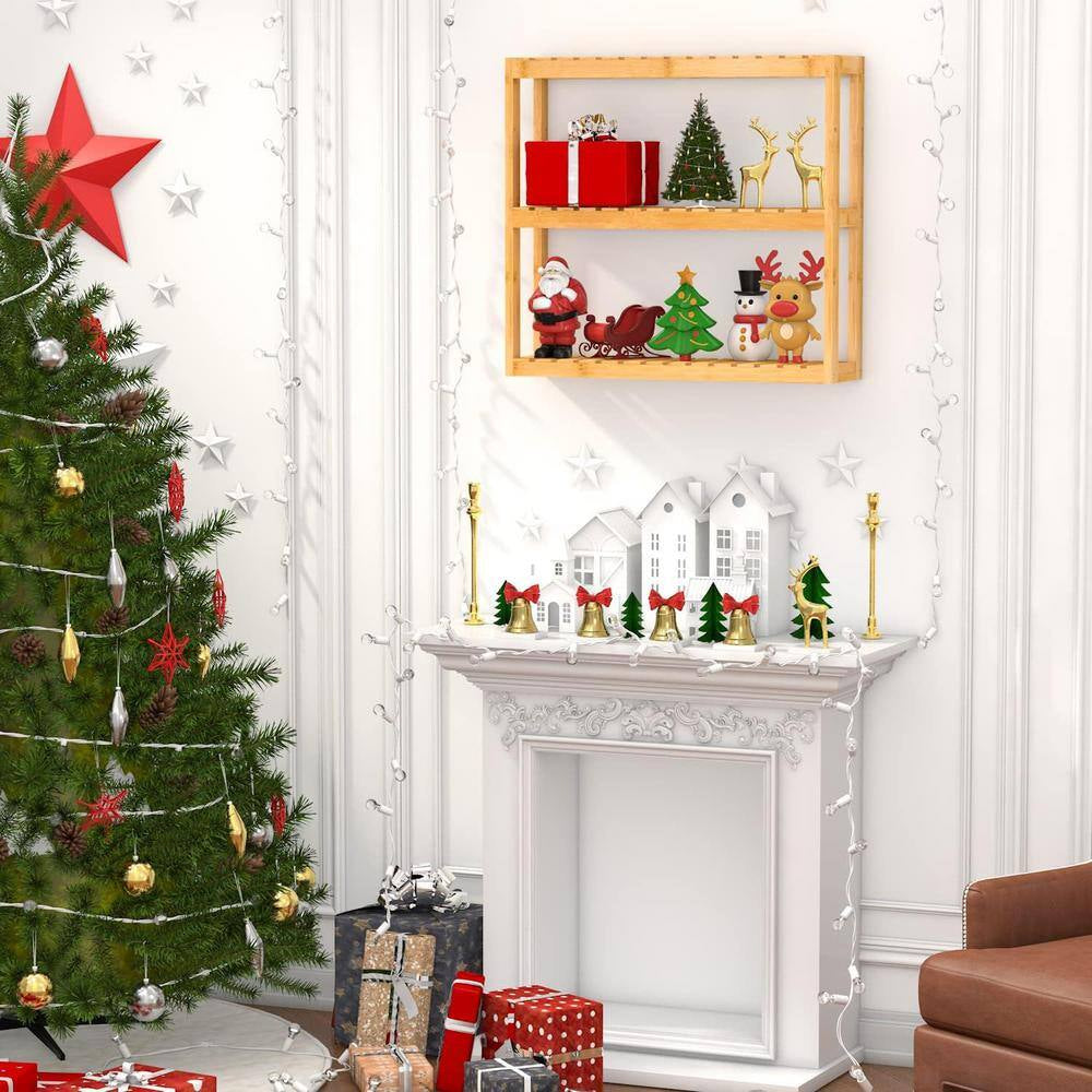 23.62 In. W X 21.26 In. H X 5.91 In. D Bathroom Shelves over the Toilet Storage, Wall Mounted with Adjustable Shelves