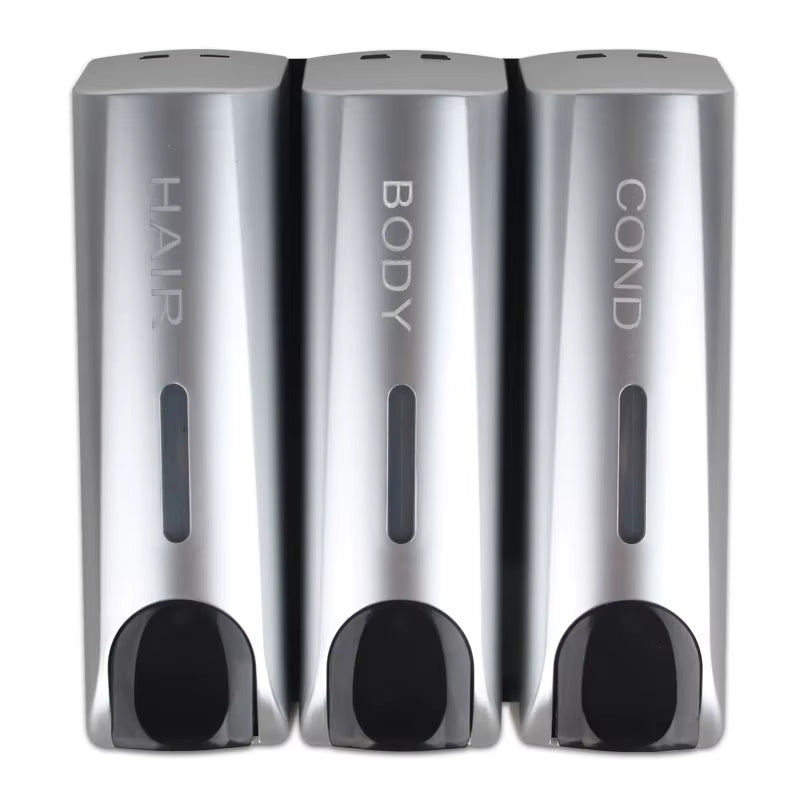 Single/Double/Triple 350Ml Soap Dispenser Wall-Mount Shower Bath Shampoo Dispenser Liquid Soap Container Bathroom Accessories