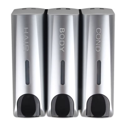 Single/Double/Triple 350Ml Soap Dispenser Wall-Mount Shower Bath Shampoo Dispenser Liquid Soap Container Bathroom Accessories