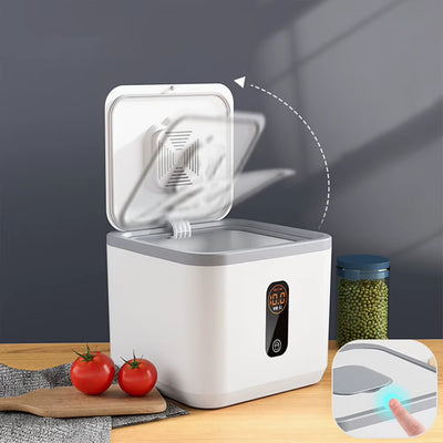 5KG Household Rice Dispenser with Measuring Cup Rice Moistureproof Airtight Storage Container for Kitchen Organization