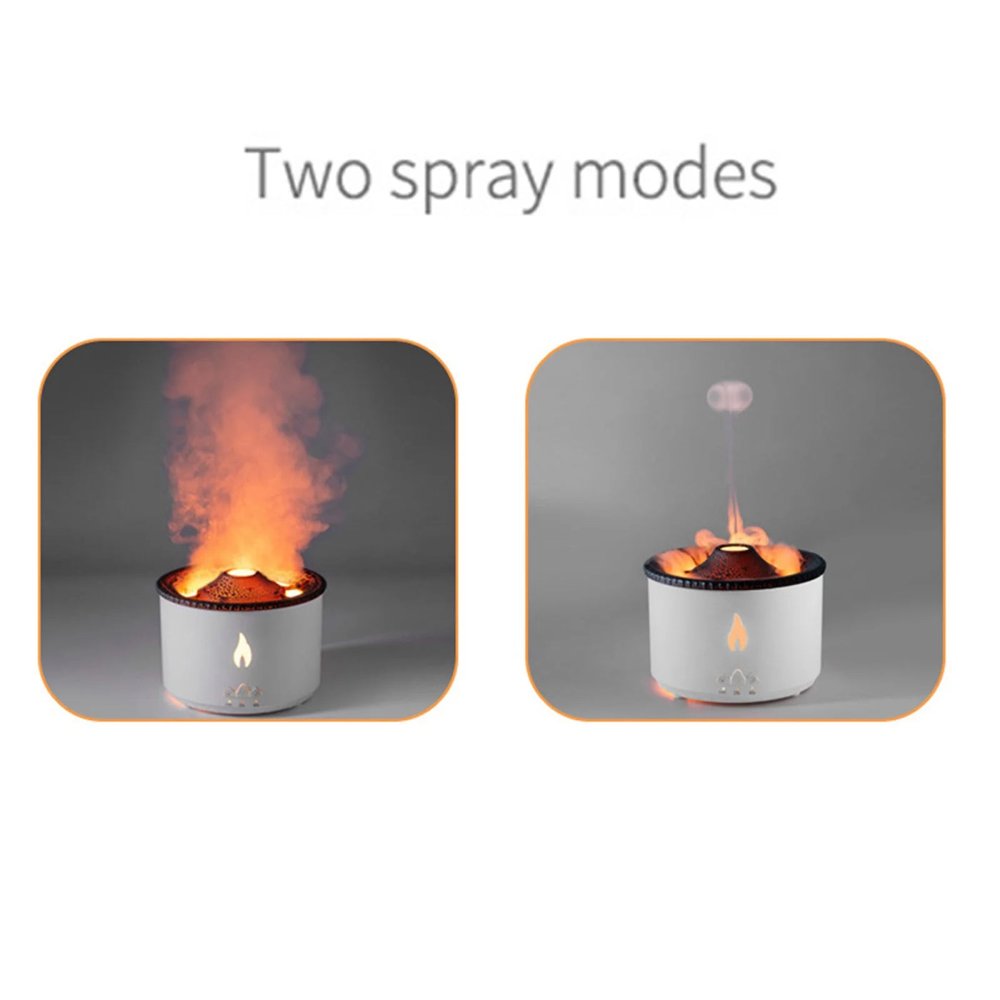 Flame Humidifier Mute Aromatherapy Machine Bedroom Lighting Large Fog Volume Air Purification Diffuser Aromatherapy Machine