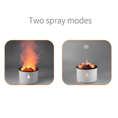 Flame Humidifier Mute Aromatherapy Machine Bedroom Lighting Large Fog Volume Air Purification Diffuser Aromatherapy Machine